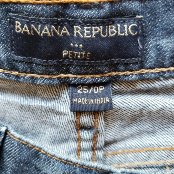 Banana Republic 25/0P Jeans Medium Wash Straight - Picture 5 of 8